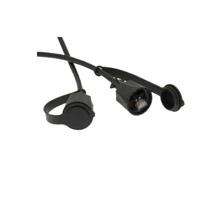 Bestlink Netware CAT6 SFTP Industrial Outdoor Patch Cable w/Dust Cap- 75ft- Black 100236BK